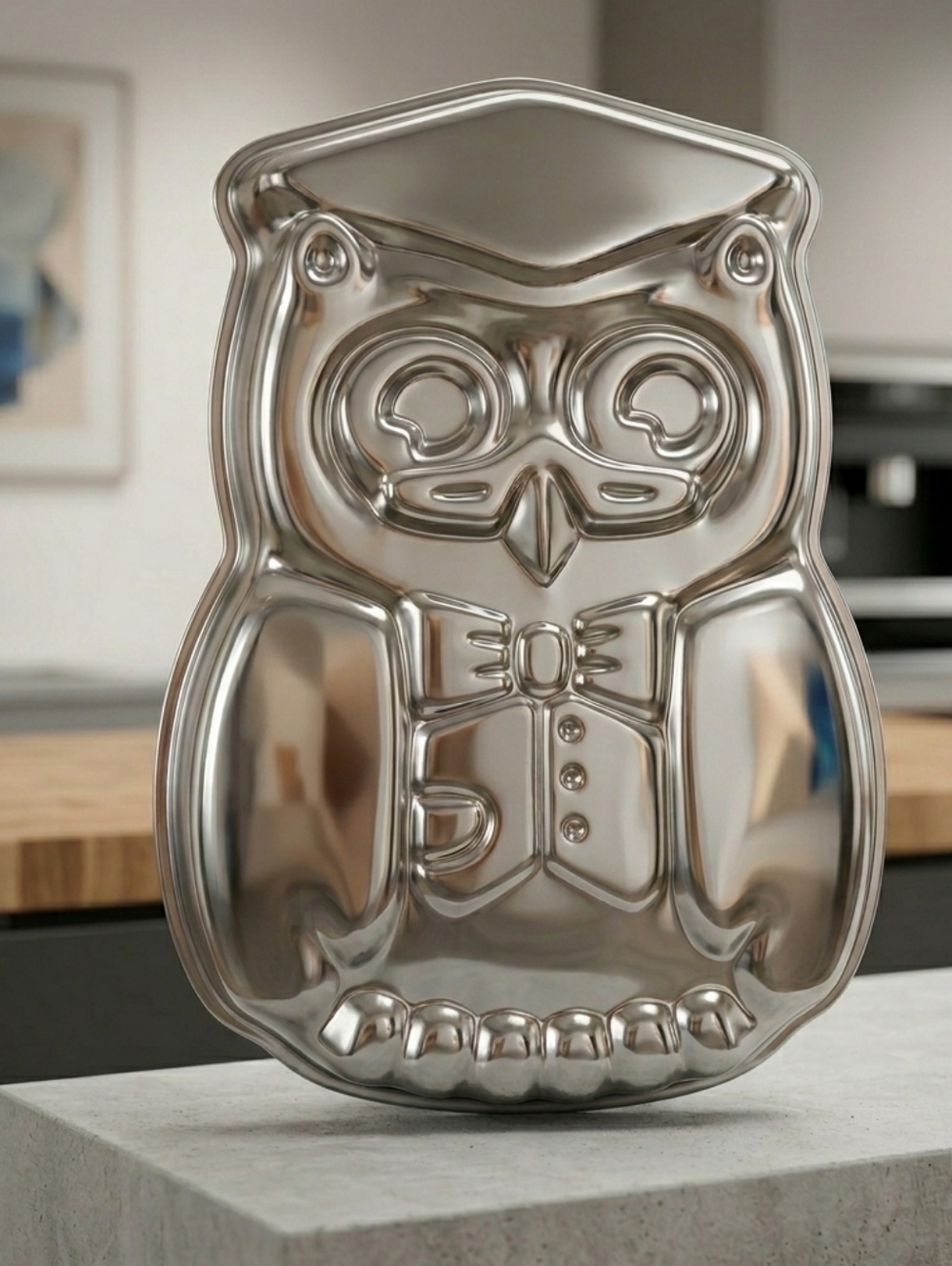 Wilton Vintage 1978 Mister Owl Cake Pan Aluminum Graduation Mold 502-7644